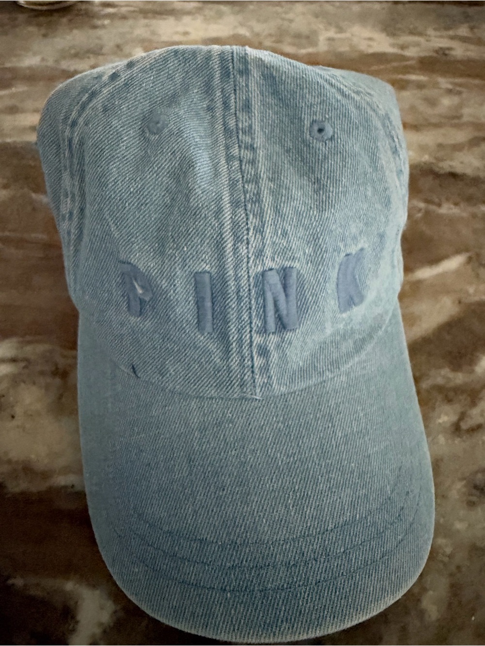 PINK Victoria's Secret Light Denim Kids Baseball Hat